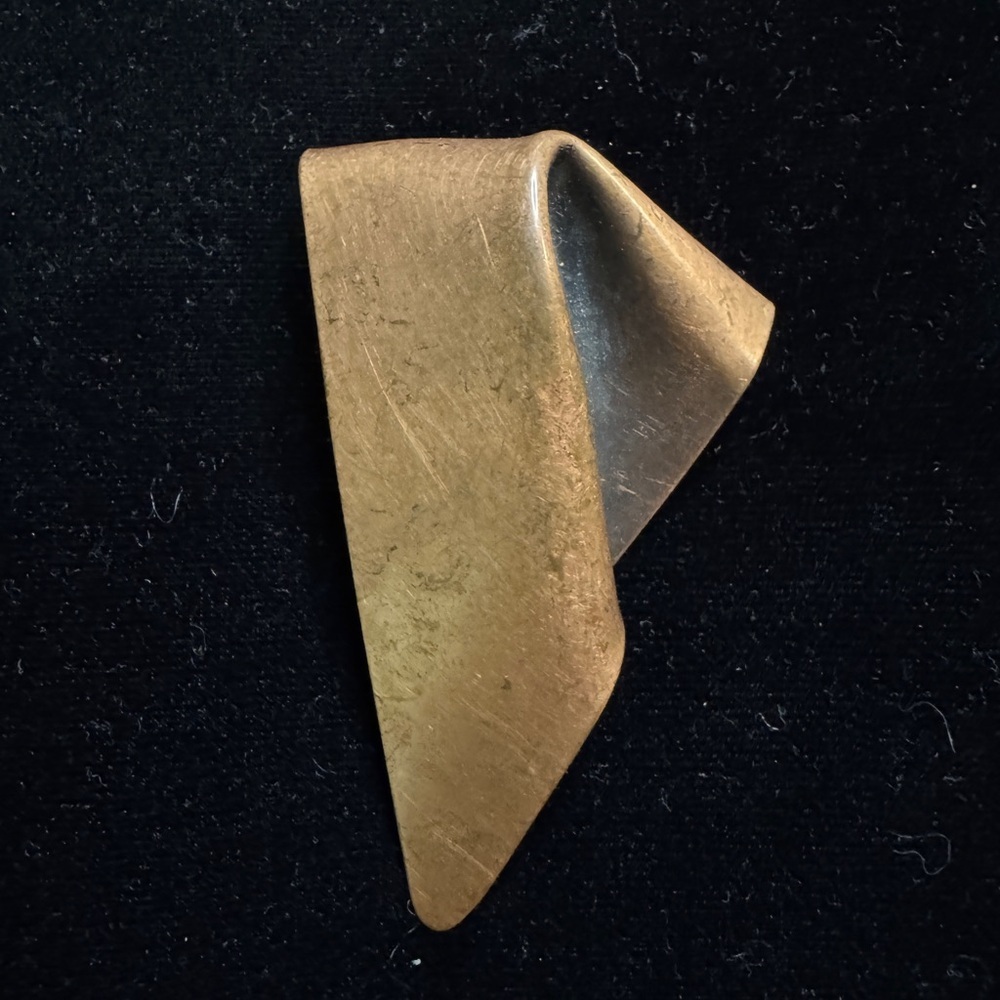 Vtg Copper Brutalist Brooch